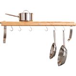 Maple Wall Mounted Pot Rack