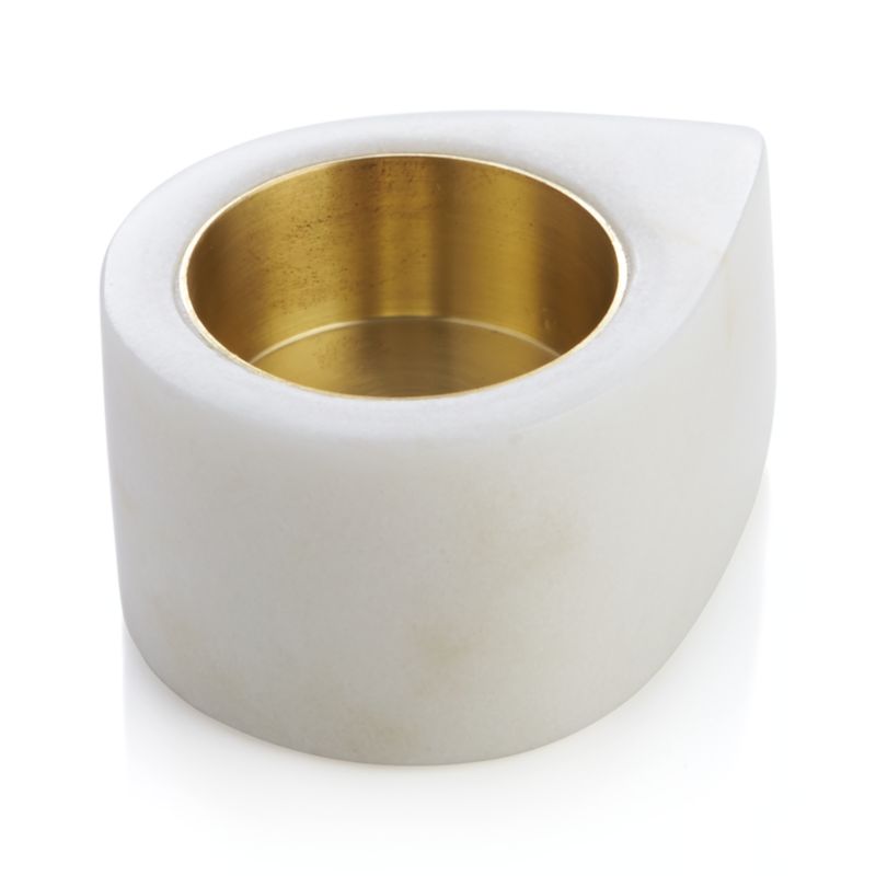 Marble Teardrop Candle Holder Crate and Barrel