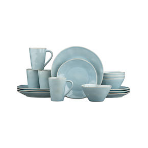Marin Blue 16-Piece Dinnerware Set