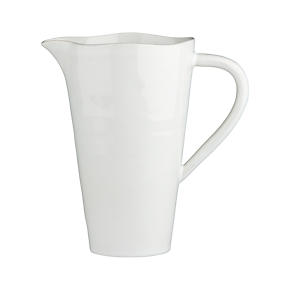 Marin White Pitcher-Vase
