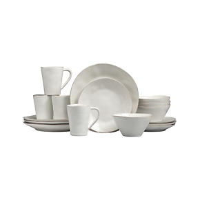 Marin White 16-Piece Dinnerware Set