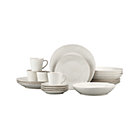 Marin White 20-Piece Set: four five-piece place settings.