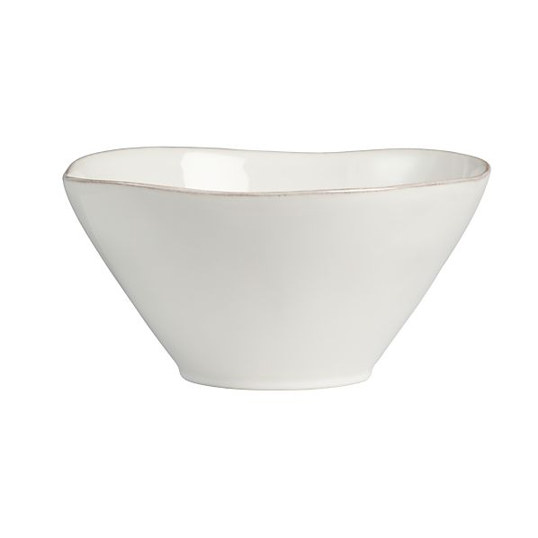 Marin White Small Serving Bowl Crate and Barrel