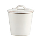 Marin White Sugar Bowl with Lid.