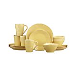 Marin Yellow 16-Piece Dinnerware Set