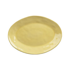 Marin Yellow 20x14.5 Oval Platter