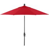 9' Round Sunbrella® Chili Pepper Umbrella with Black Frame