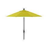 9' Round Sunbrella® Sulfur Umbrella with Black Frame