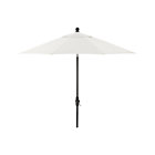 9' Round White Sand Tilt Umbrella. (1.5"dia. black pole);