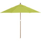 9' Round Sunbrella® Apple Umbrella with Eucalyptus Frame