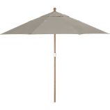 9' Round Sunbrella® Stone Umbrella with Eucalyptus Frame