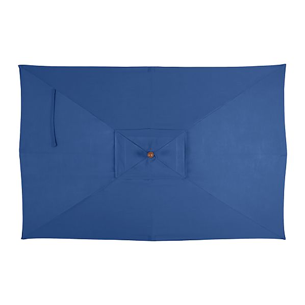 Rectangular Sunbrella ® Mediterranean Blue Umbrella Canopy in Patio