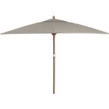 Rectangular Sunbrella® Stone Umbrella with Eucalyptus Frame