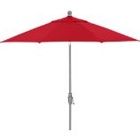 9' Round Sunbrella® Chili Pepper Umbrella with Silver Frame