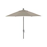 9' Round Sunbrella® Stone Umbrella with Silver Frame