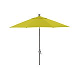 9' Round Sunbrella® Sulfur Umbrella with Silver Frame