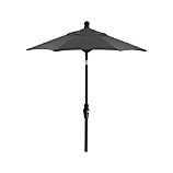 6' Round Sunbrella® Charcoal Umbrella with Black Frame