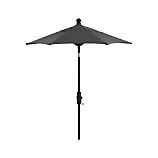 6' Round Sunbrella® Charcoal High Dining Umbrella with Black Frame