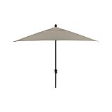 Rectangular Sunbrella® Stone Umbrella with Black Frame
