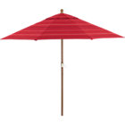 9' Round Red Tonal Stripe Umbrella (1.5"dia. pole);