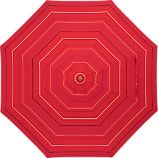 9' Round Sunbrella® Red Tonal Stripe Umbrella Cover
