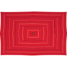 Rectangular Tonal Red Stripe Umbrella Cover.