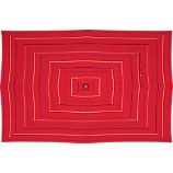 Rectangular Sunbrella® Red Tonal Stripe Umbrella Cover