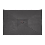 Rectangular Sunbrella® Charcoal Umbrella Cover