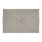 Rectangular Sunbrella® Stone Umbrella Cover.