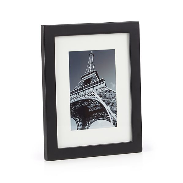 Matte Black 4x6 Picture Frame Crate and Barrel