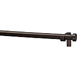 Matte Bronze .75"x28"–48" Curtain Rod Set