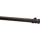 Matte Bronze 1.25"x28"–48" Curtain Rod Set
