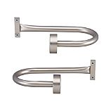 Matte Nickel Tiebacks Set of Two