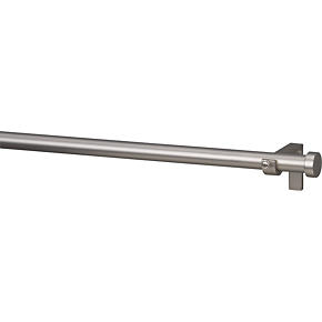 Matte Nickel .75x28-48 Curtain Rod Set