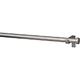 Matte Nickel .75"x28"–48" Curtain Rod Set