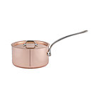 Mauviel M'heritage Copper 1.9 qt. Saucepan with Lid.