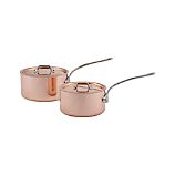 Mauviel M'heritage Copper Saucepans with Lid