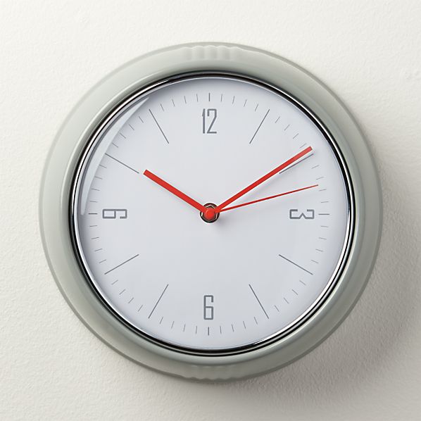 Mavis 9.5" Wall Clock Crate and Barrel