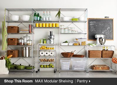 Shop This Room MAX Modular Shelving Pantry