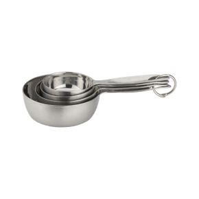 Set of 4 Stainless Steel Measuring Cups Set of 4 Stainless Steel Measuring Cups