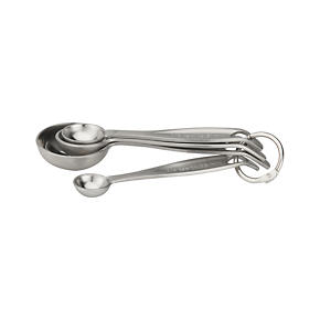 Set of 4 Stainless Steel Measuring Spoons