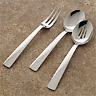 Mesa 3-Piece Serving Set: serving fork, serving spoon, pierced serving spoon.