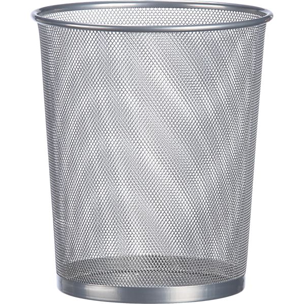 round trash can