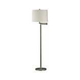 Metro II Brushed Nickel Swing Arm Floor Lamp