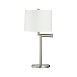 Metro II Brushed Nickel Swing Arm Table Lamp