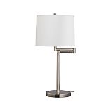 Metro Nickel Swing Arm Table Lamp