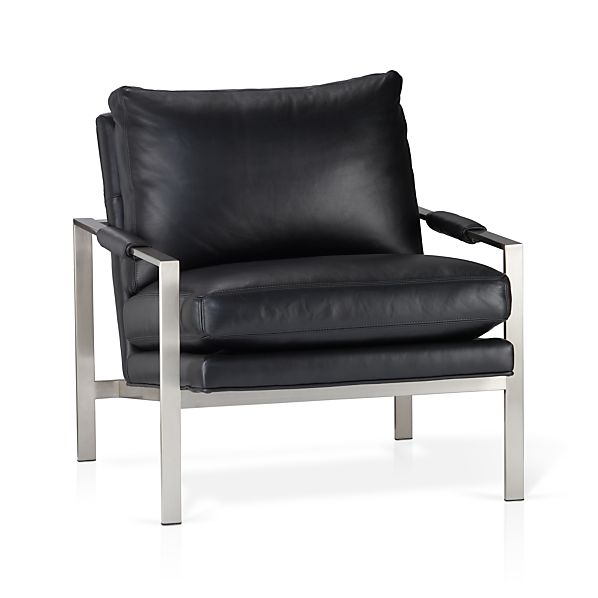 MiloLoungeChairBlack3QF12