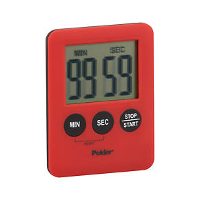 Polder® Mini Red Magnetic Timer