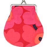 Marimekko Mini Unikko Pieni Kukkaro Red Coin Purse