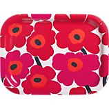 Marimekko Mini Unikko Red Tray